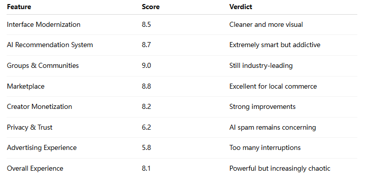 facebook ratings