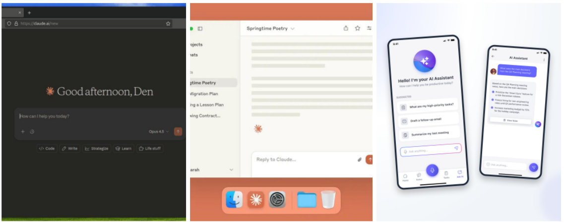 claude app Clean Design